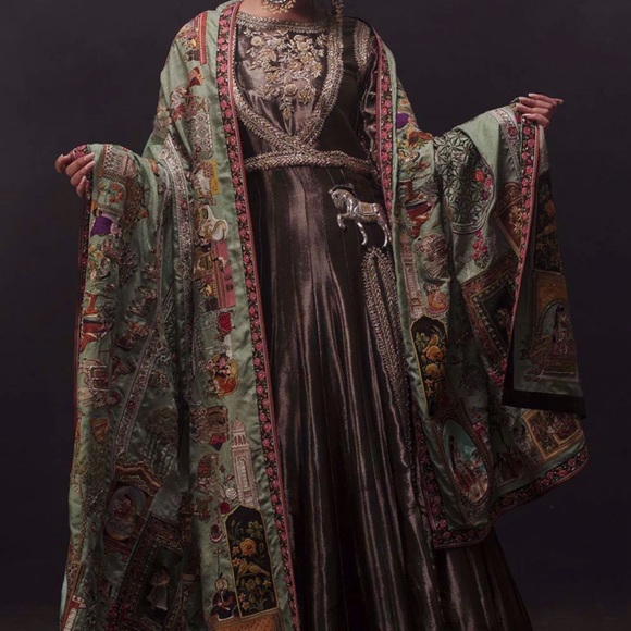 Pakistani/Indian Designer Nida Azwar stunning dress. S/M - Picture 3 of 16